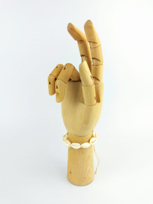 Bransoletka regulowana z Naturalnymi Muszlami na rekę i nogę 1.jpg