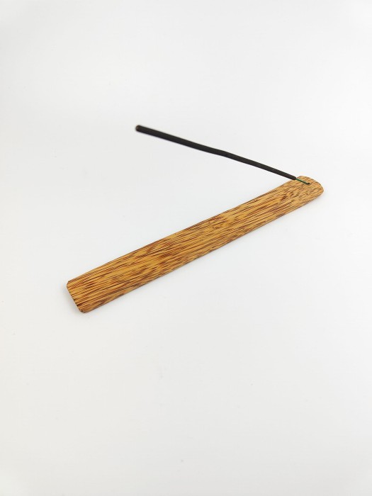 Podstawka na kadzidła podłużna z jasnego Drewna Palmy Kokosowej.jpg