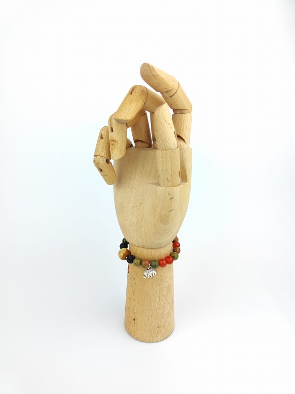 Bransoletka Mala 21 kamieni CHAKRA STONES  Unakit, Karneol, Lawa Wulkaniczna 1.jpg