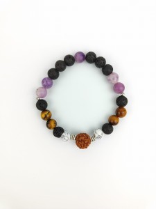 Bransoletka Mala 21 kamieni CHAKRA STONES  Lawa Wulkaniczna, Tygrysie Oko, Lepidolit, Howlit Biały.jpg