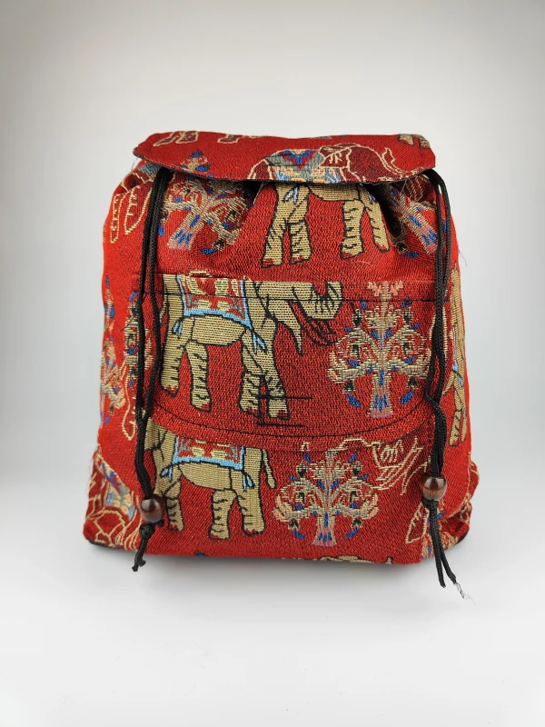 Plecak boho ELEPHANT duży czerwony.webp