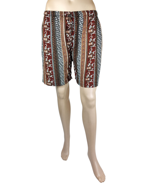 Szorty ELEPHANT wzór Słonie  kolorowe XL.png