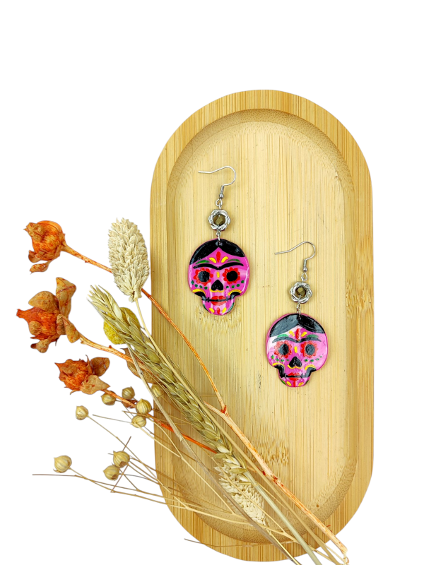 Kolczyki PINK SKULL MUCHACHO handmade by Hash.png