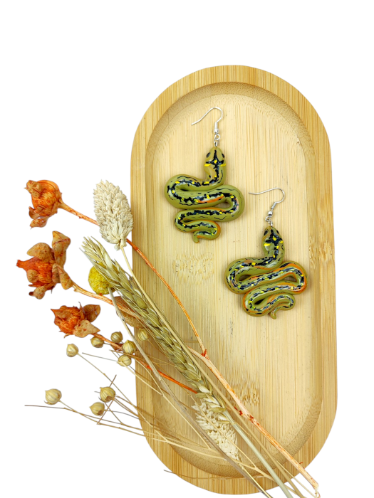 Kolczyki SNAKES handmade by Hash motyw węża