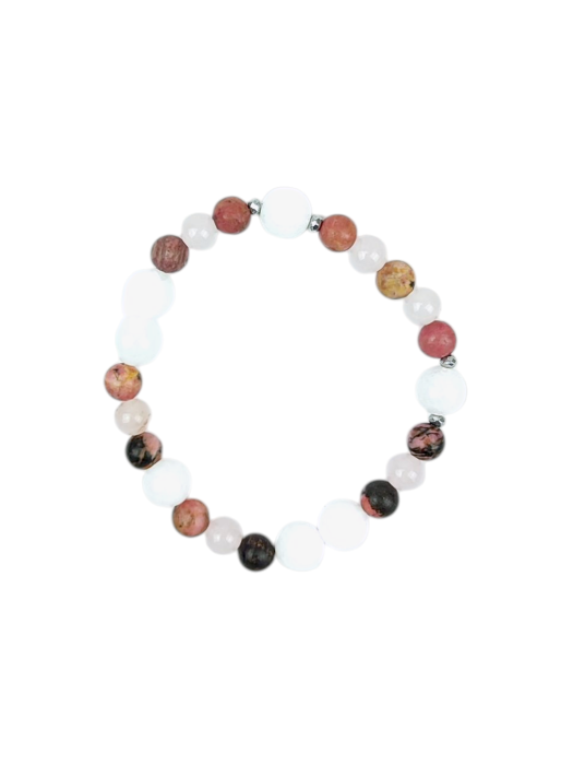 Bransoletka Czakralna CHAKRA STONES  Rodonit, Kwarc Różowy 6mm.png
