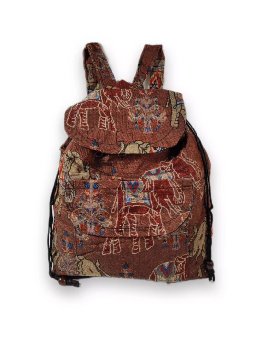Plecak boho ELEPHANT duzy bordowy.webp