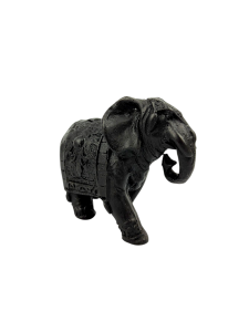 Ręcznie zdobiona figurka słonia KANDY ELEPHANT z żywicy 7 cm