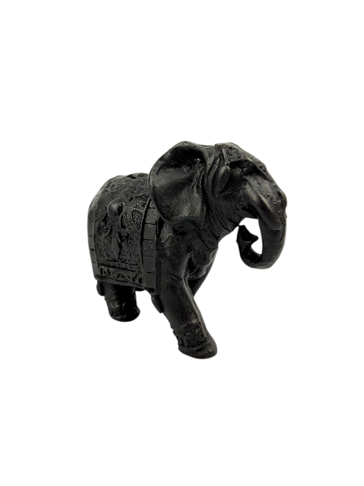 Ręcznie zdobiona figurka słonia KANDY ELEPHANT z żywicy 7 cm