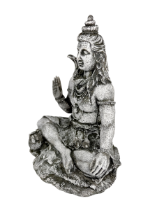 Ręcznie wykonana kamienna rzeźba Shiva Siva – granit 20 cm