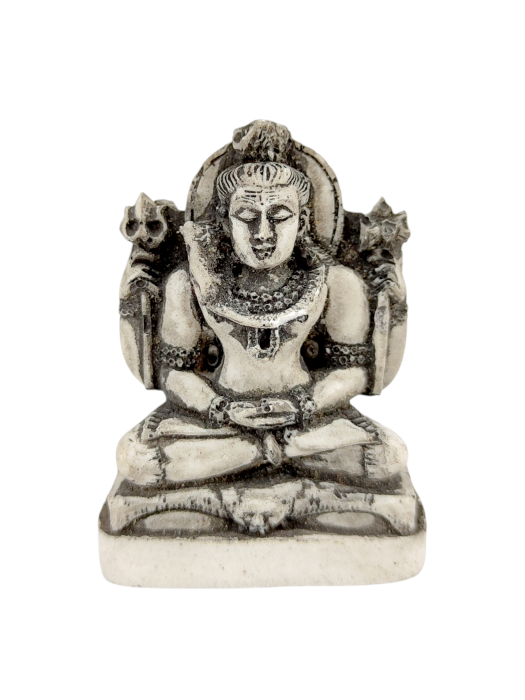 Figurka Shiva Siva z szarego granitu 7 cm