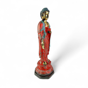 Stojący Budda 24 cm – antyczna figurka dekoracyjna