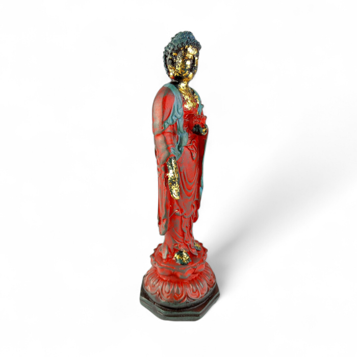 Stojący Budda 24 cm – antyczna figurka dekoracyjna