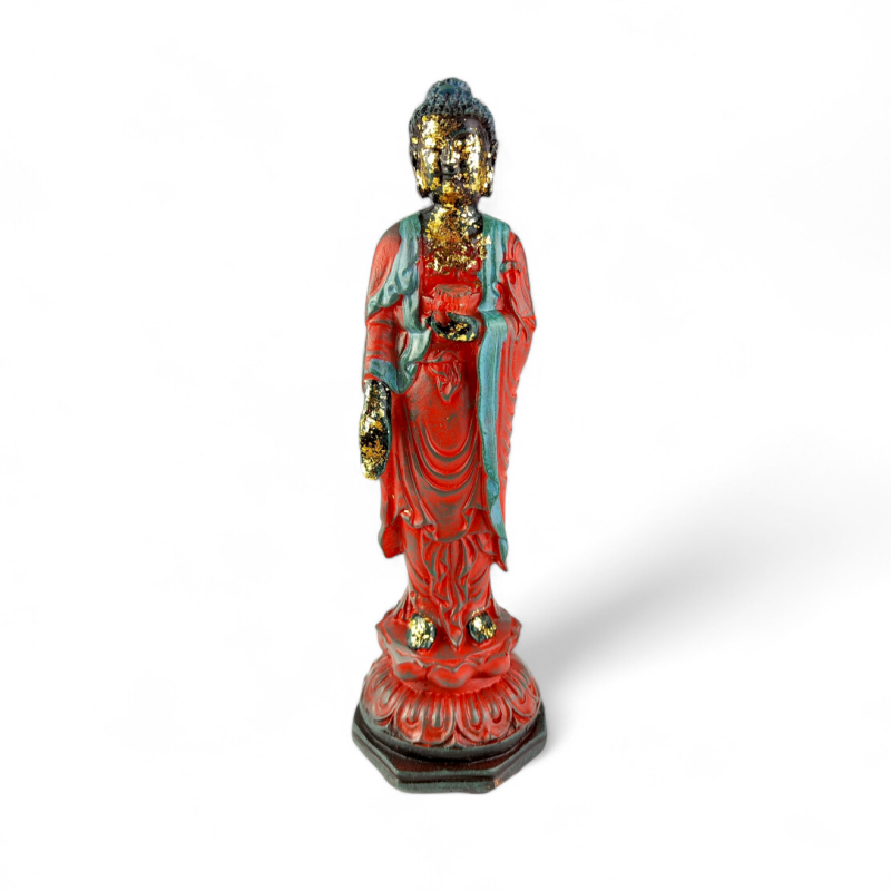 Figurka Stojącego Buddy 24 cm w stylu antycznym