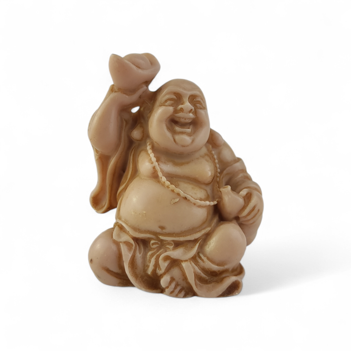 Figurka Laughing Buddha z żywicy – mniejszy wzór 4