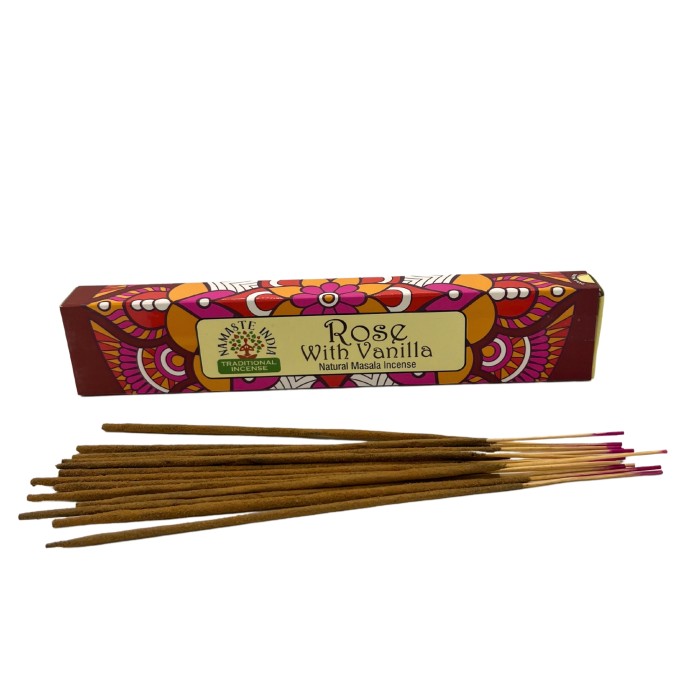 Kadzidła Masala Namaste Mandala Róża i Wanilia