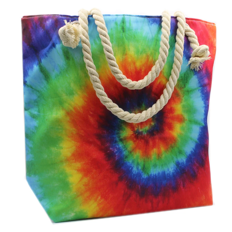 Kolorowa torba boho Psychodelia z intensywnym wzorem