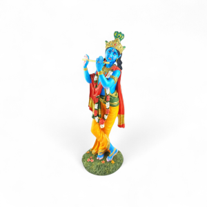 Klasyczna figurka Krishna z żywicy 24 cm – ręcznie customizowana przez Hash