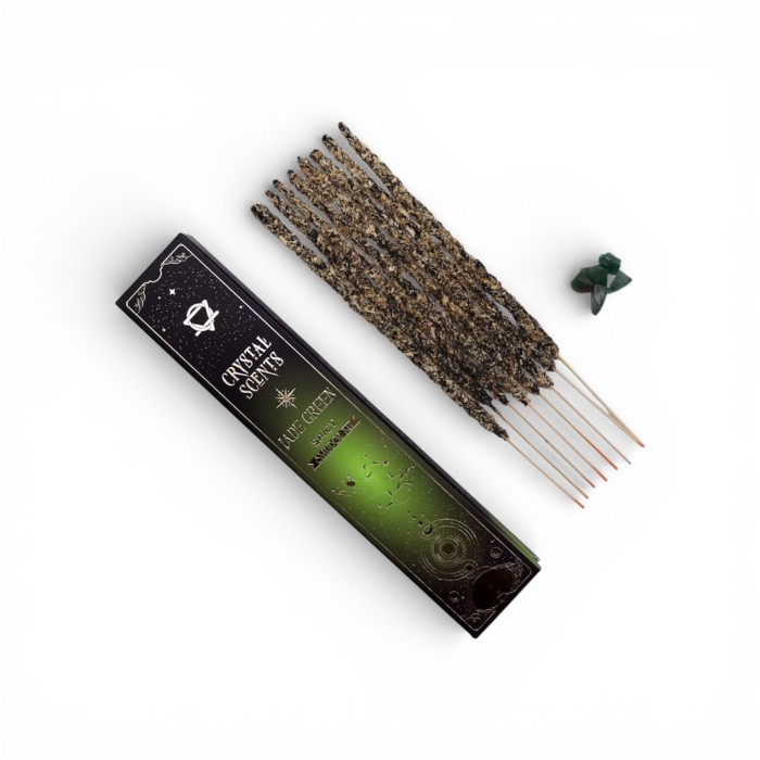 Kadzidła CRYSTAL SCENTS Zielony Jadeit i Pikantny Aromat