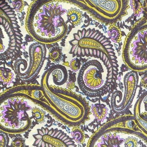 Jedwabne spodnie damskie paisley w stylu boho