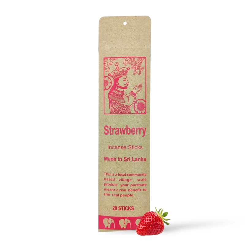 Kadzidła STRAWBERRY truskawka ze Sri Lanki 20 sztuk