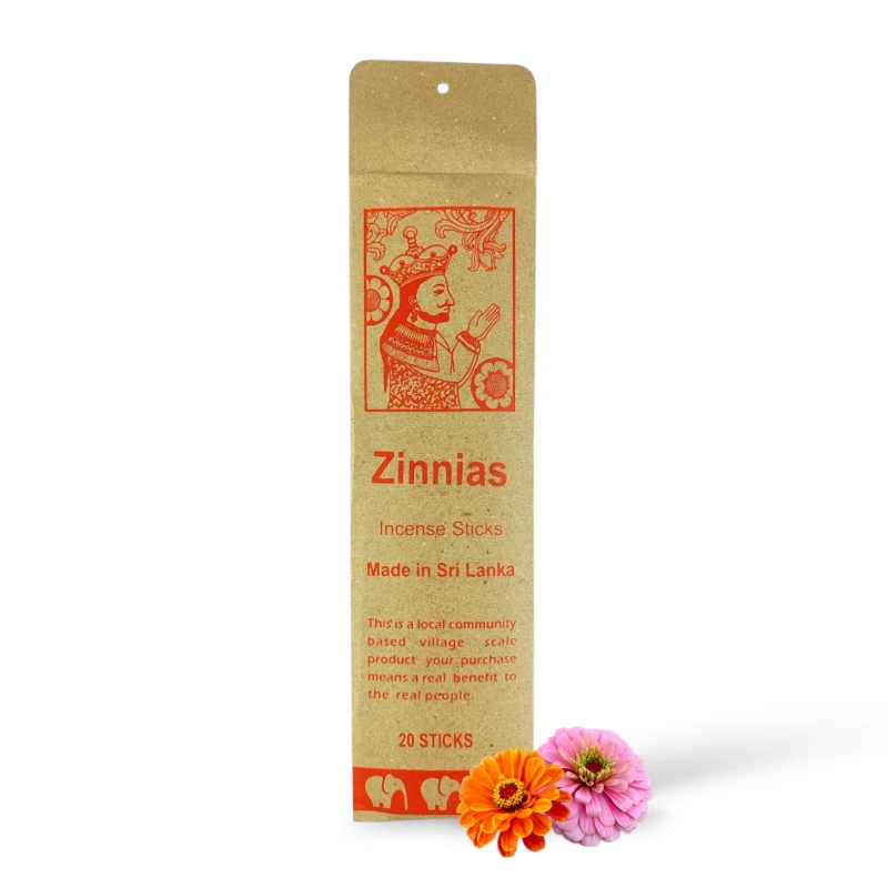 Kadzidła ZINNIAS kwiat cynii Sri Lanka 20 sztuk