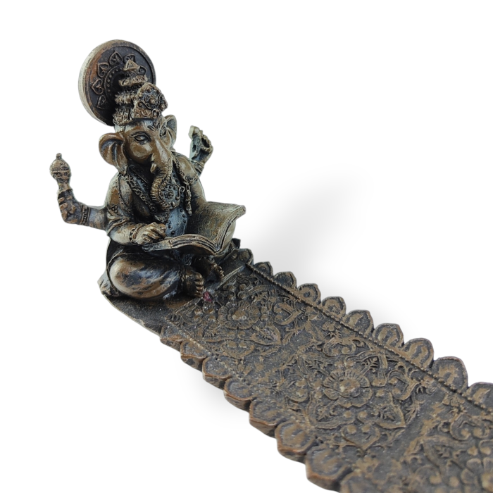 Ręcznie wykonana podstawka Ganesh z gipsu modelarskiego