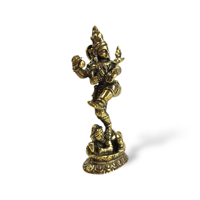 Shiva Nataraja z mosiądzu – orientalna figurka ze Sri Lanki 6,5 cm