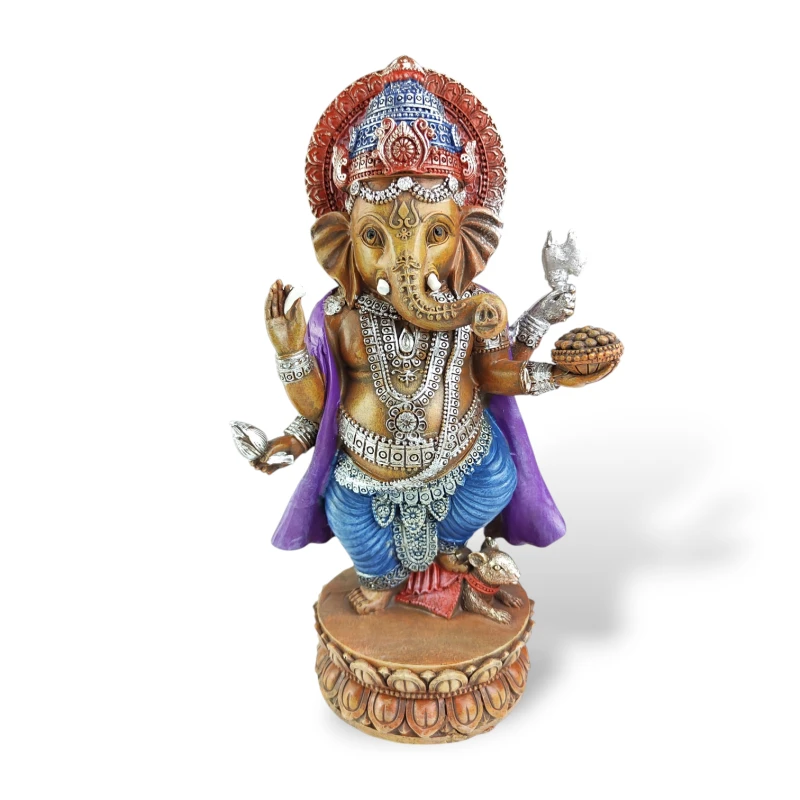 Duża figurka Ganesh z żywicy 27 cm – Ganesha wzór 2