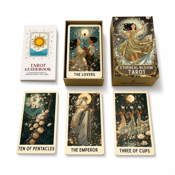 Ethereal Bloom Tarot 78 kart z przewodnikiem