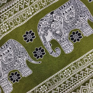Zielone damskie spodnie boho ONE SIZE
