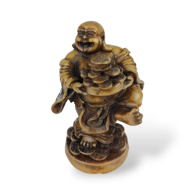 Większa figurka Śmiejącego Buddy z żywicy