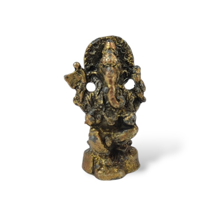 Mini figurka Ganesha z mosiądzu XS – TINY HINDU GODS wzór 8