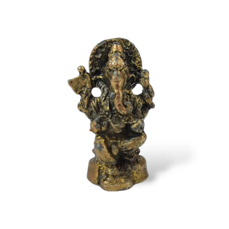 Mini figurka Ganesha z mosiądzu XS – TINY HINDU GODS wzór 8