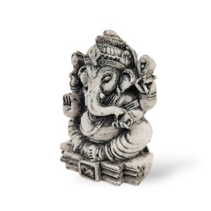 Kamienna figurka hinduistyczna Ganesha – granitowa dekoracja boho