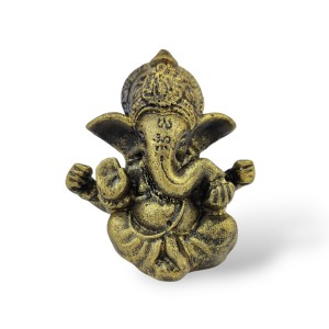 Figurka Ganesha z żywicy 7 cm w stylu antycznym
