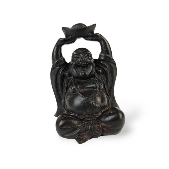 Figurka Laughing Buddha z żywicy – mniejszy wzór 1