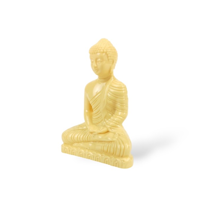 Figurka Budda z tworzywa – dekoracja orientalna do wnętrza