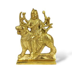 Mosiężna figurka bogini Durga 15 cm ze Sri Lanki