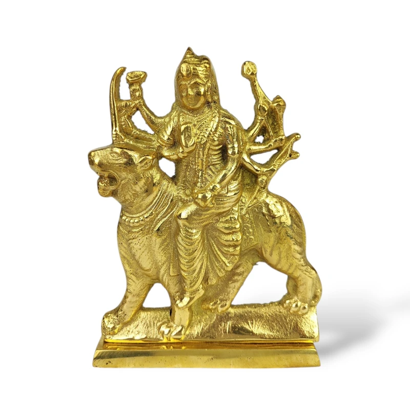 Mosiężna figurka bogini Durga 15 cm ze Sri Lanki