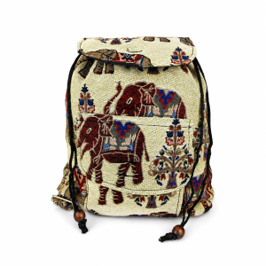 Plecak Boho Etno bawełniany tkany HIPPIE ELEPHANT BACKPACK