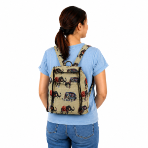 Plecak boho ELEPHANT sredni kremowy