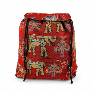 Plecak boho ELEPHANT duży czerwony