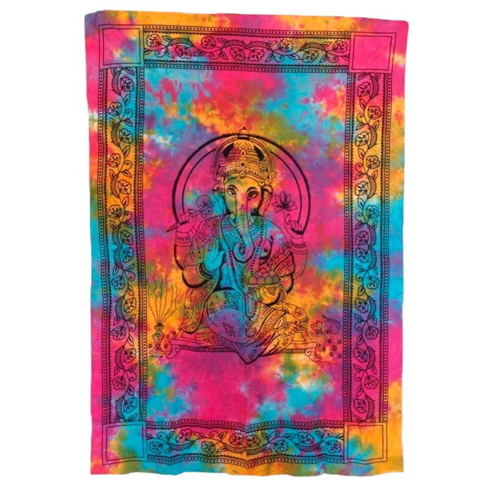 Tkanina na ścianę 210x140 cm z Ganesha