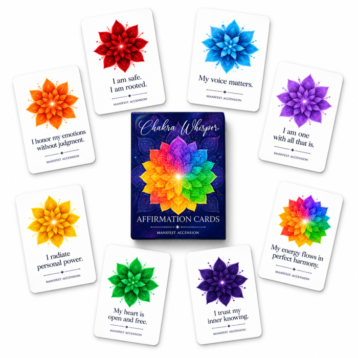 Chakra Whispers 55 kart afirmacyjnych