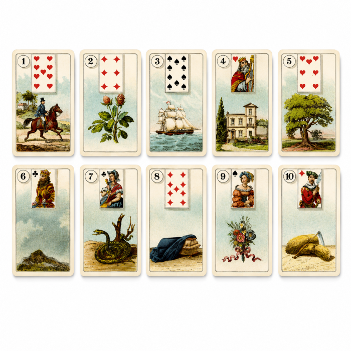 Karty Lenormand Easy Lenormand Marcus Katz i Tali Goodwin – zestaw 36 kart