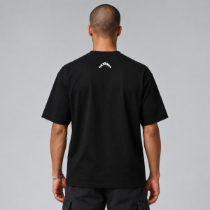 KARMA Ma Kali czarny T-shirt z orientalną grafiką