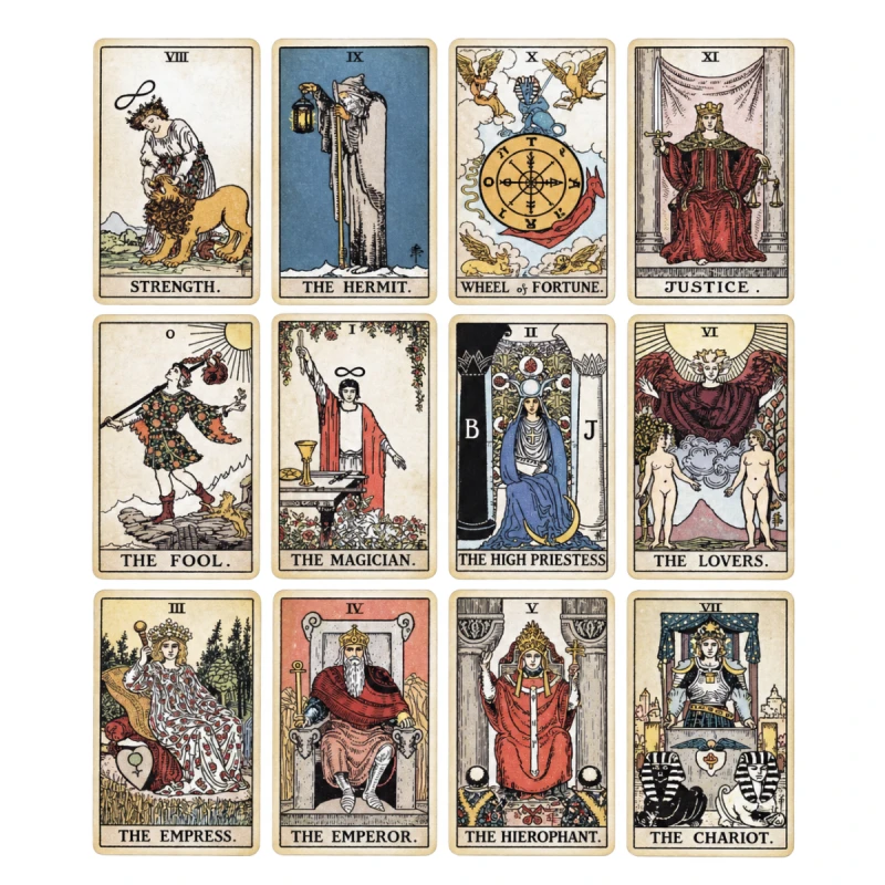 Tarot Vintage – Klasyczna Talia 78 Kart Rider-Waite