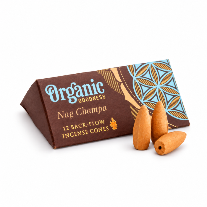 Kadzidła stożkowe Backflow Organic Goodness Nag Champa