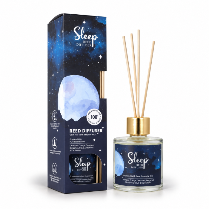 Dyfuzor patyczkowy Sleep Reed Diffuser 100 ml Song of India z lawendą i olejkami eterycznymi