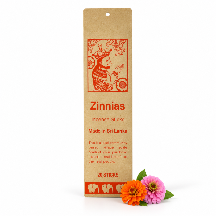 Kadzidła ZINNIAS kwiat cynii ze Sri Lanki 20 sztuk